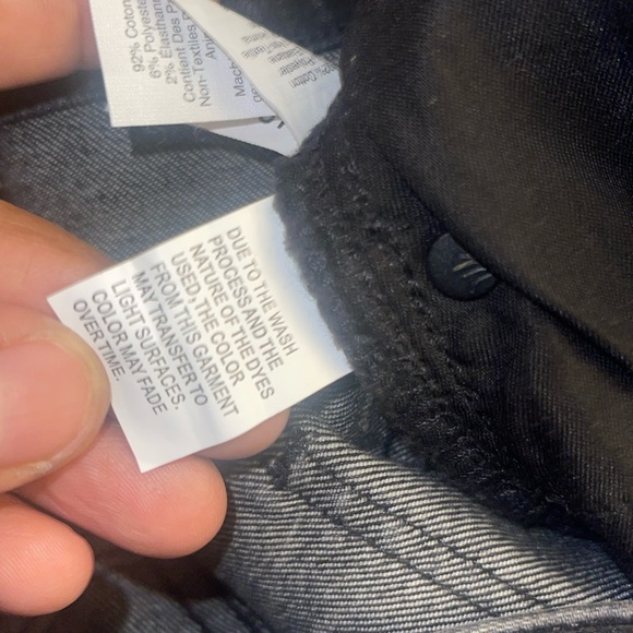 Madewell Black Charcoal Denim Jeans 
Size 32  9” High Rise Skinny - Picture 9 of 12